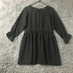 Hotping Women's Embroidered Boho Chic Formal Long Sleeve Mini Dress Black Size 2